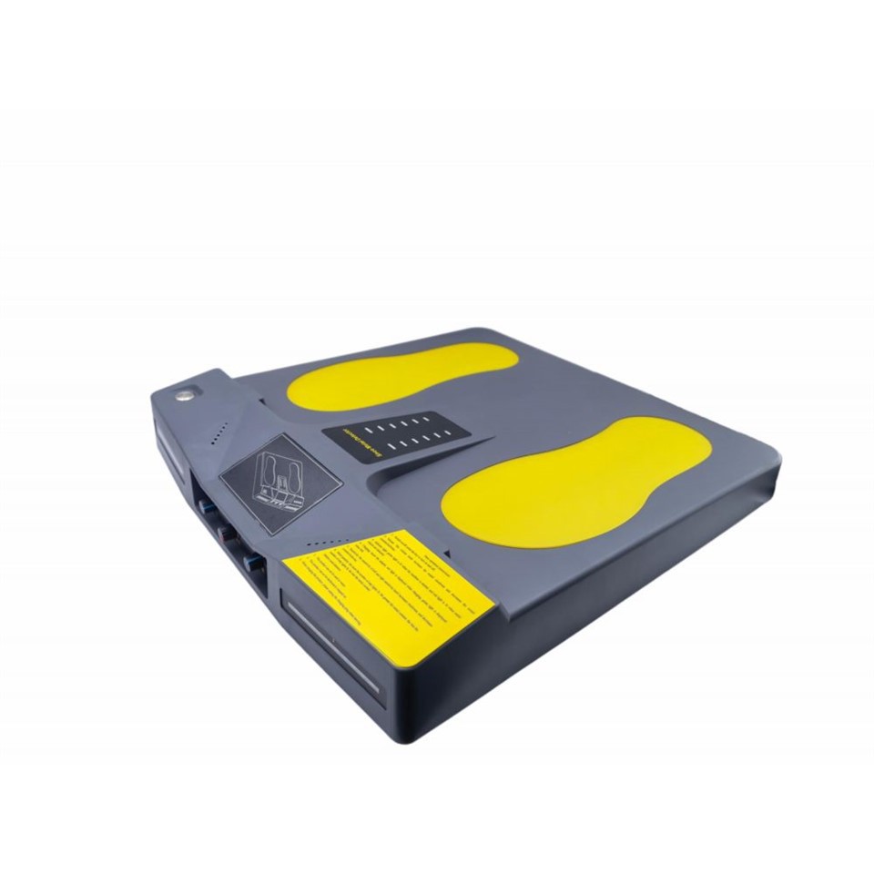 Piattaforma di rilevamentu di mitalli stranieri dâ suola dâ scarpa